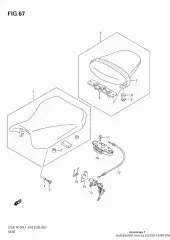 Seat assy gsx-r600 l (45100-14J00-DW2)