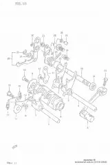 Shaft,gear shift (25510-20400-000)