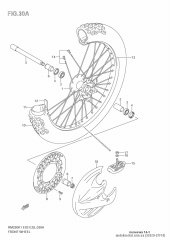 Spoke set, rm250/k5- (55320-37F10-000)