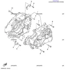 Стопорное Полукольцо :: PLATE, BEARING COVER (4KB-15383-00-00)