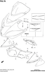 Tape set,body gsx130 (68270-15H50-AJM)