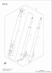 Tube, outer vz800 (51130-48E00-000)