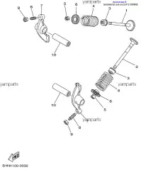 Винт Регулировочный, Коромысла :: SCREW, VALVE ADJUSTING (22F-12159-00-00)
