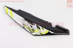 Пластик задній бічний лівий X-Road Light 200-250 чорний з жовтим малюнком (Китай)