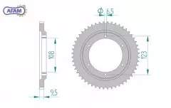 Зірка задня AFAM 47102-52