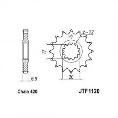 Зірка передня JT Sprockets JTF1120.11