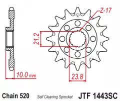 Зірка передня JT Sprockets JTF1443.14SC