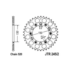Зірка задня JT Sprockets JTR245/2.38