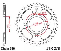 Зірка задня JT Sprockets JTR278.38