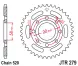 Зірка задня JT Sprockets JTR279.30