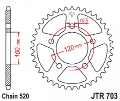 Зірка задня JT Sprockets JTR703.44