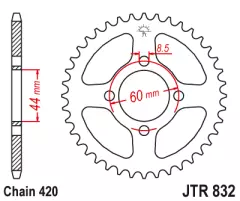 Зірка задня JT Sprockets JTR832.30