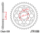 Зірка задня JT Sprockets JTR858.35