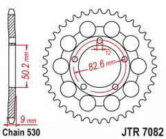 Зірка задня JT Sprockets JTR7082.48