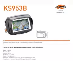 Тримач телефону Kappa KS953B, Чорний