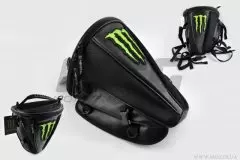 Рюкзак-сумка MONSTER ENERGY (mod-B-1, на хвост мотоцикла), (Китай), Чорний