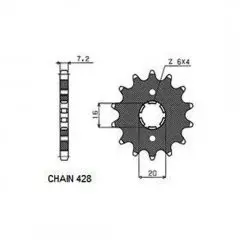 Зірка передня Sunstar SS 20614