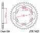 Зірка задня JT Sprockets JTR1421.40