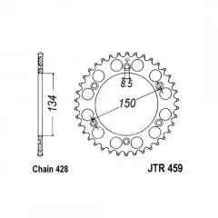 Зірка задня JT Sprockets JTR459.52