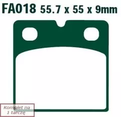 Колодки гальмівні дискові EBC FA018HH для 1 диска