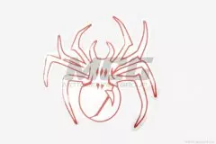 Наклейка декор SPIDER (13х13) (6883)