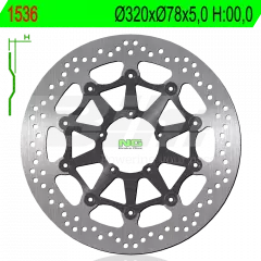 Диск гальмівний NG 1536