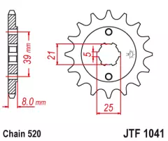 Зірка передня JT Sprockets JTF1041.15