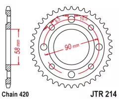 Зірка задня JT Sprockets JTR214.36