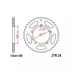 Зірка задня JT Sprockets JTR24.51