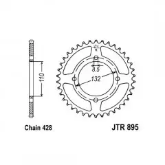 Зірка задня JT Sprockets JTR895.46