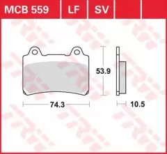 Колодки гальмівні дискові LUCAS MCB559