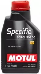 Олива моторна Motul SPECIFIC 505 01 502 00 SAE 5W-40 синтетична 1л