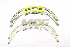 Наклейка на колесо 17-18 KAWASAKI жовта (6058A)
