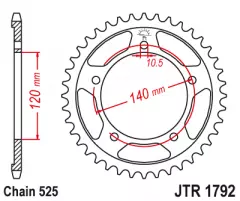 Зірка задня JT Sprockets JTR1792.48