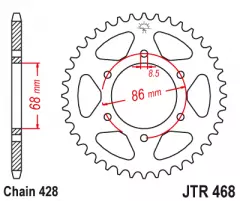 Зірка задня JT Sprockets JTR468.46