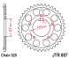 Зірка задня JT Sprockets JTR807.49