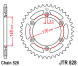 Зірка задня JT Sprockets JTR828.46