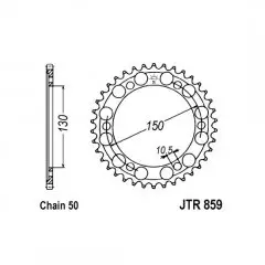 Зірка задня JT Sprockets JTR859.47