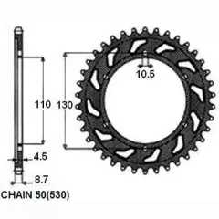 Зірка задня Sunstar SS 1-5474-48