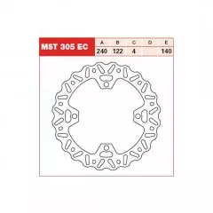 Диск гальмівний LUCAS MST305EC