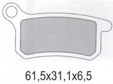 Колодки гальмівні дискові GALFER FD265G1396