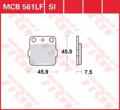Колодки гальмівні дискові LUCAS MCB561SI