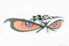 Наклейка логотип NO FEAR (30х10) (5644B)