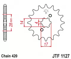 Зірка передня JT Sprockets JTF1127.12