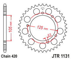 Зірка задня JT Sprockets JTR1131.65