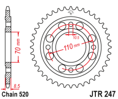Зірка задня JT Sprockets JTR247.35