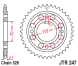 Зірка задня JT Sprockets JTR247.35