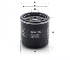 Фільтр масляний MANN MW 65