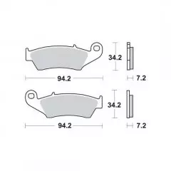 Колодки гальмівні дискові LUCAS MCB669RSI