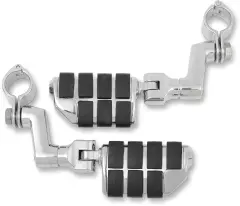 Підніжки KURYAKYN ISO OFFSET DUALLY з кріпленнями 1-1/4 MAGNUM (1620-0131), Чорний/Хром